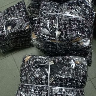 Set váy dạ chân ren cho bé gái