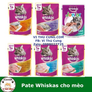 Pate Whiskas cho mèo gói 80g
