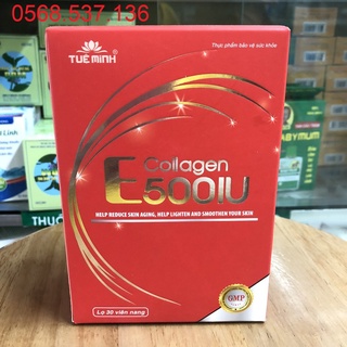 Vitamin E Collagen 500iu Tuệ Minh lọ 30 viên
