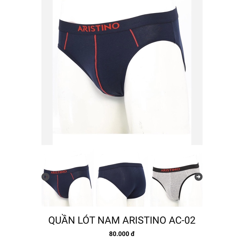 Sịp tam giác Aristino sale AC02, cotton, cạp trung