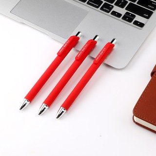 HỘP 12 Bút gel bấm 0.5mm vỏ nhám BAOKE | PC1902