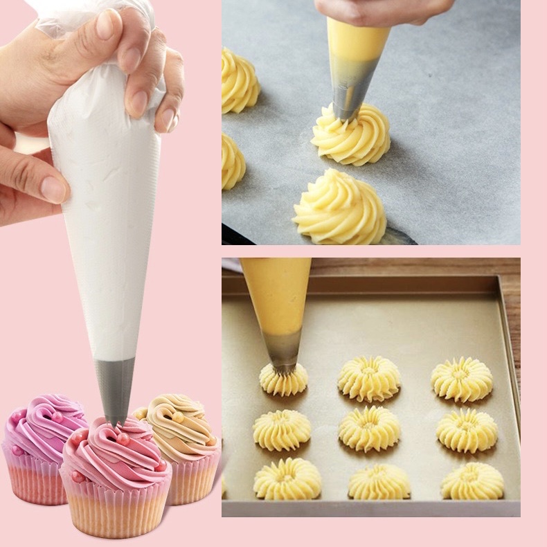 Túi Bắt Bông Kem Nilong, Dụng Cụ Làm Bánh Set 20 chiếc