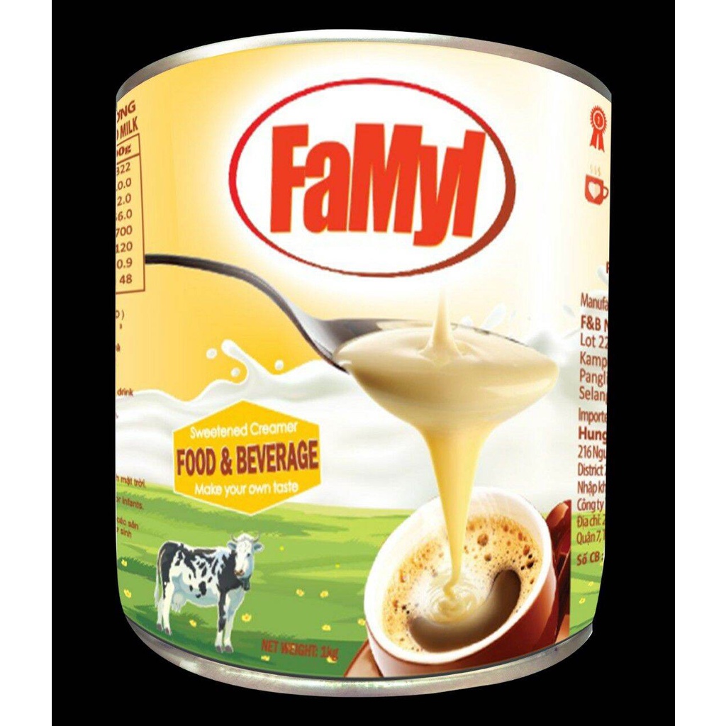 Sữa Đặc Famyl Hộp 1kg Sữa Đặc Có Đường Famyl Được Xuất Xứ Từ Malaysia