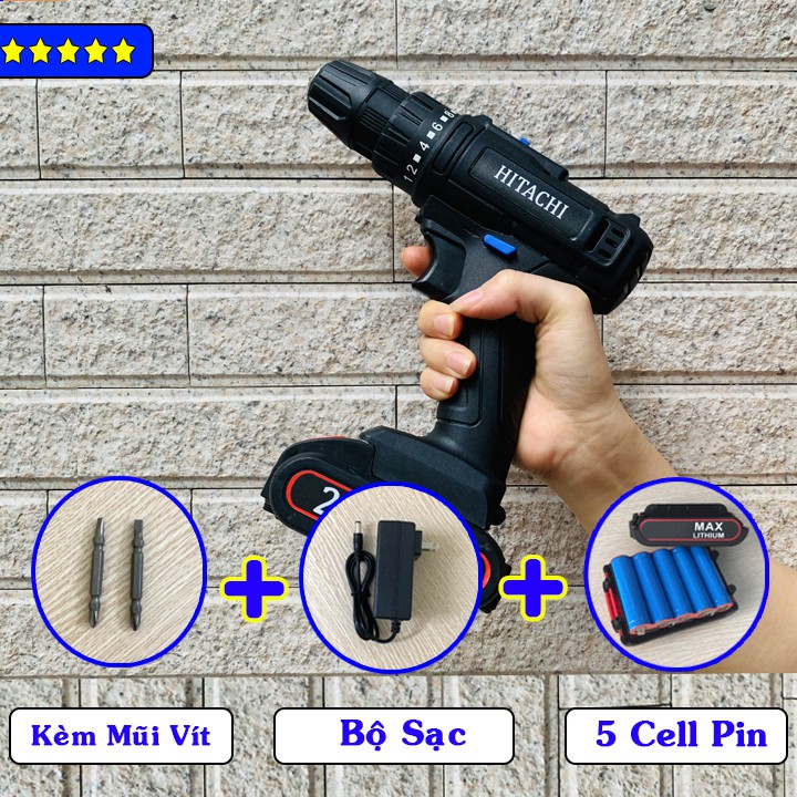 Khoan pin 26V Nhật Bản. 2 Pin Siêu Khỏe