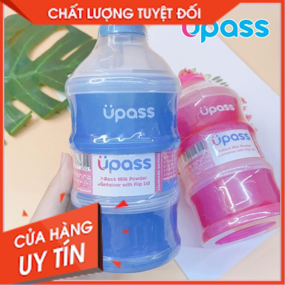 Hộp chia sữa và đồ ăn dặm 3 tầng UPASS - Nhựa an toàn tiện lợi