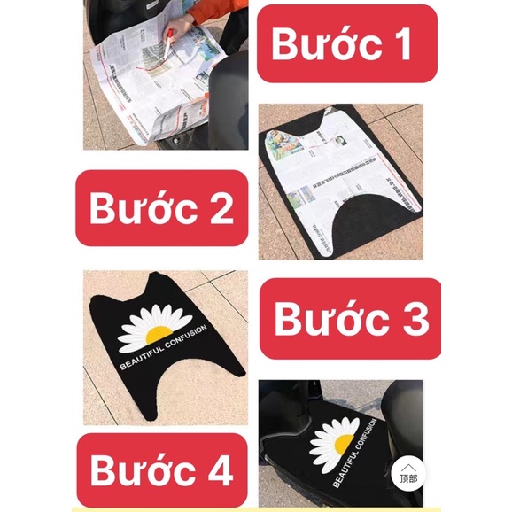 Thảm lót phần để chân size cho xe Vision