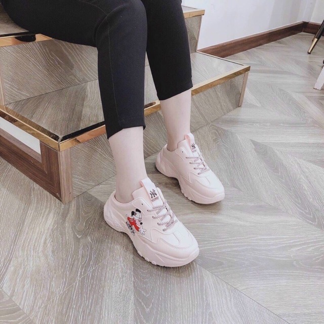 FREESHIP Giày thể thaonữ, sục thể thao đế cao in hình micky cao cấp M01 | BigBuy360 - bigbuy360.vn