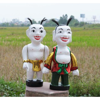 Rối nước dân gian tinh hoa Việt chú Tễu hay pha trò hàng đẹp cao 30cm giáo dục cho trẻ