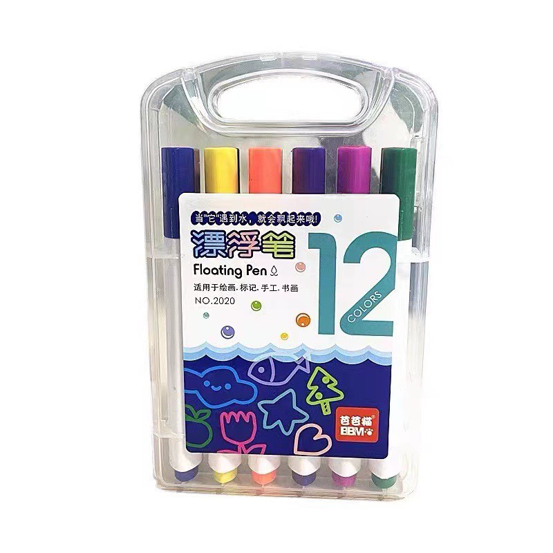 Bút Nước Ma Thuật Bộ 12 Màu Vẽ Hình Nổi Trên Nước Theo Phương Pháp Montessori Cho Trẻ Bắt Mắt Siêu Rẻ