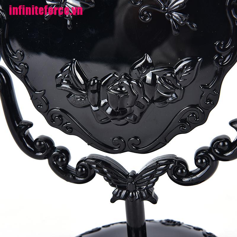 Gương Trang Điểm Để Bàn Hình Bướm Đen Phong Cách Gothic