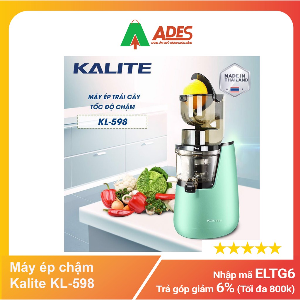 Máy ép chậm Kalite KL-598 - Chính hãng - Bảo hành 24T - NEW 2021