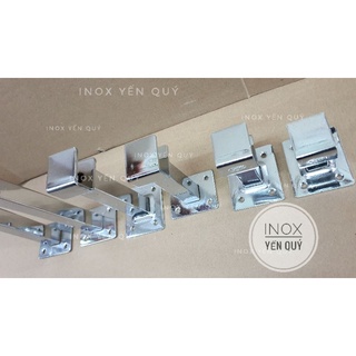 Cốc đỡ thanh treo quần áo hộp 15 x 30mm. chân đỡ thanh ống treo phụ kiện quần áo chữ nhật 15x30mm