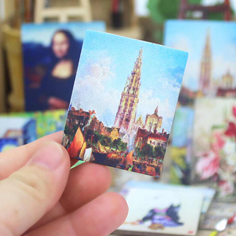 Tranh Sơn Dầu Tự Làm Tỉ Lệ 1: 12 Trang Trí Nhà Búp Bê