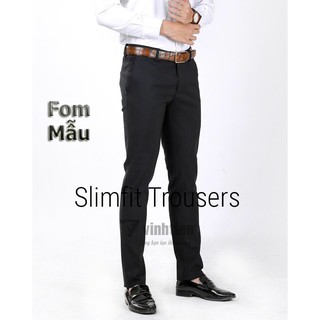 Quần Tây Nam SlimFit Vĩnh Tiến Cao Cấp 425 Trơn Màu