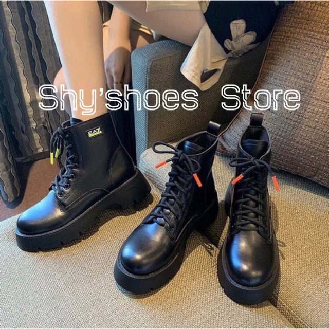 [SẴN🦄Mẫu mới 2021] 🔥 Giày boot cổ cao gothic EAZ dạ quang phong cách cá tính (size 35-40)