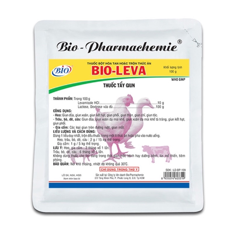 1 gói Bio Leva cho vật nuôi (gói 10g)