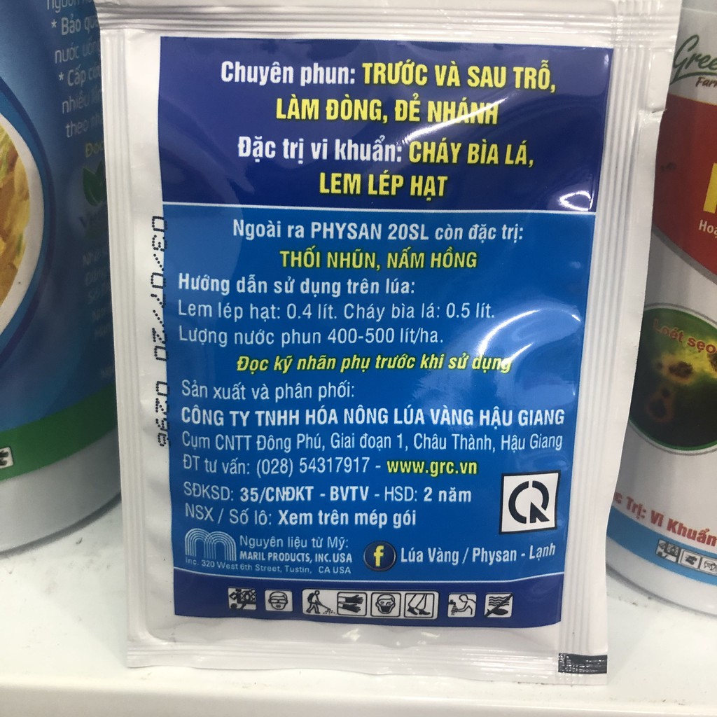 Thuốc sát khuẩn Physan 20SL 12ml - trị thối thân, gốc, cháy bìa lá, thối nhũn phong lan, hoa hồng longf1