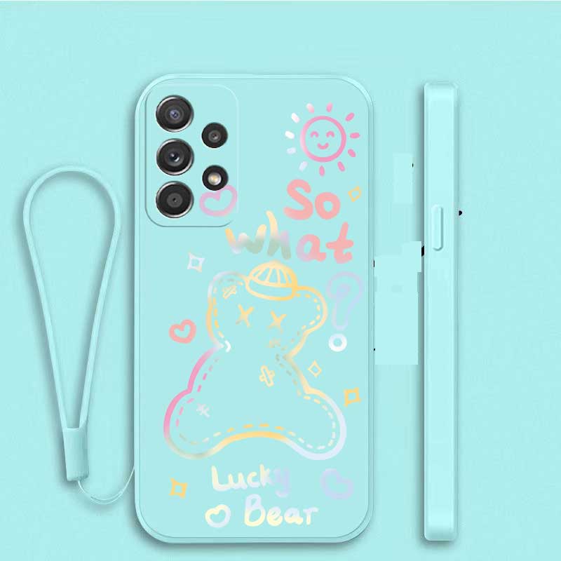 Ốp Điện Thoại Tpu Hình Gấu Cho Samsung Galaxy A53 A33 A13 Note 10 Lite Note 20 20 Ultra S10 Plus A81