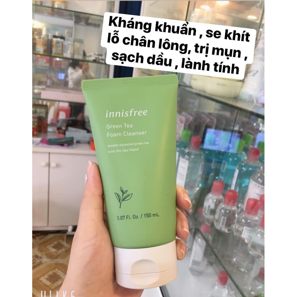 sữa rửa mặt trà xanh trị mụn INNISFREE