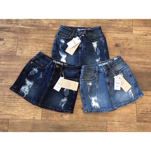 SORT VÁY JEAN PULL& BEAR XUẤT KHẨU HOT HIT ĐÂY AH