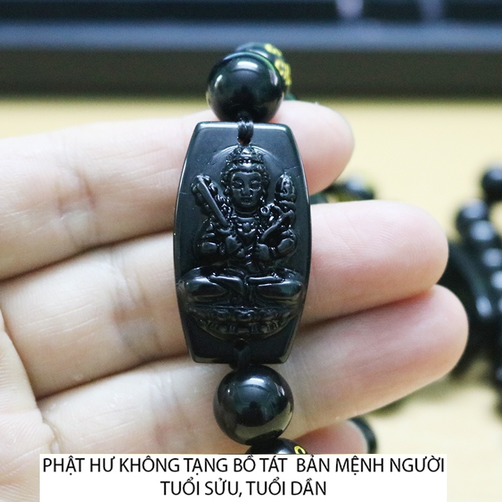 Vòng tay phật bản mệnh người tuổi Sửu, Tuổi Dần - Phật Hư Không Tạng Bồ Tát - mặt phật - tượng phật - lắc tay phật