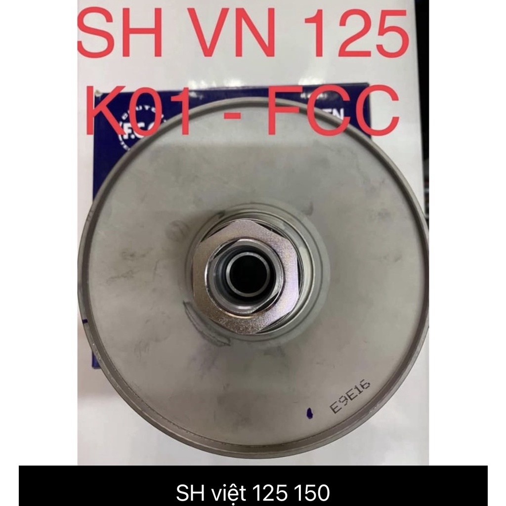 Nguyên cụm Puly nồi sau hàng chính hãng FCC cho xe tay ga Honda Airblade 110, AB 125 150, PCX, Lead 125, Vairo, Vision