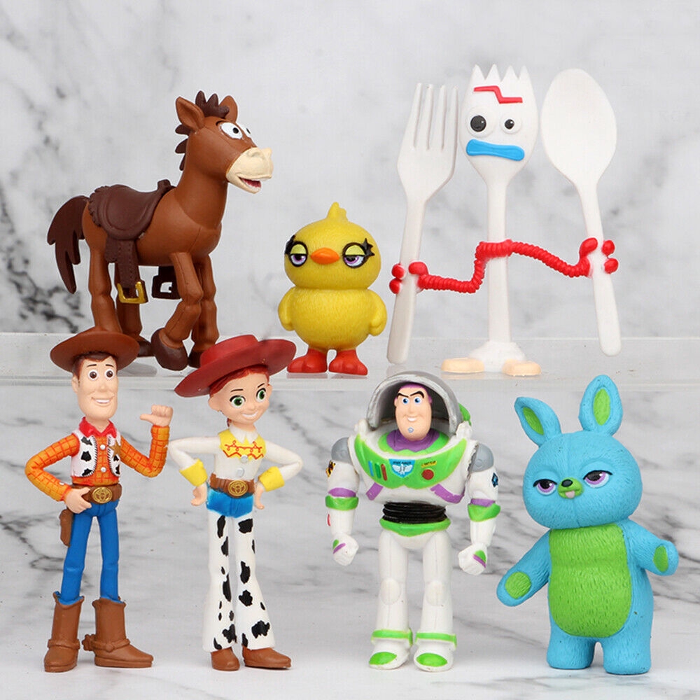 Set 7 Mô Hình Nhân Vật Trong Phim Toy Story 4
