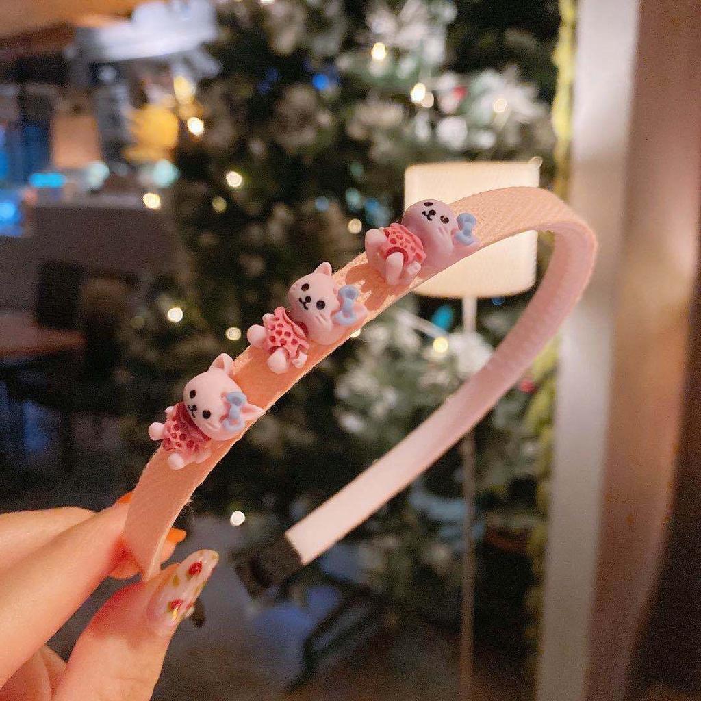 Băng đô cài tóc nhiều lớp nhiều lớp thiết kế Hàn Quốc đơn giản cho bé gái