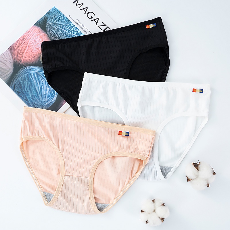Quần lót ECMLN không hằn vết mềm mại màu trơn thoáng khí thời trang dành cho nữ