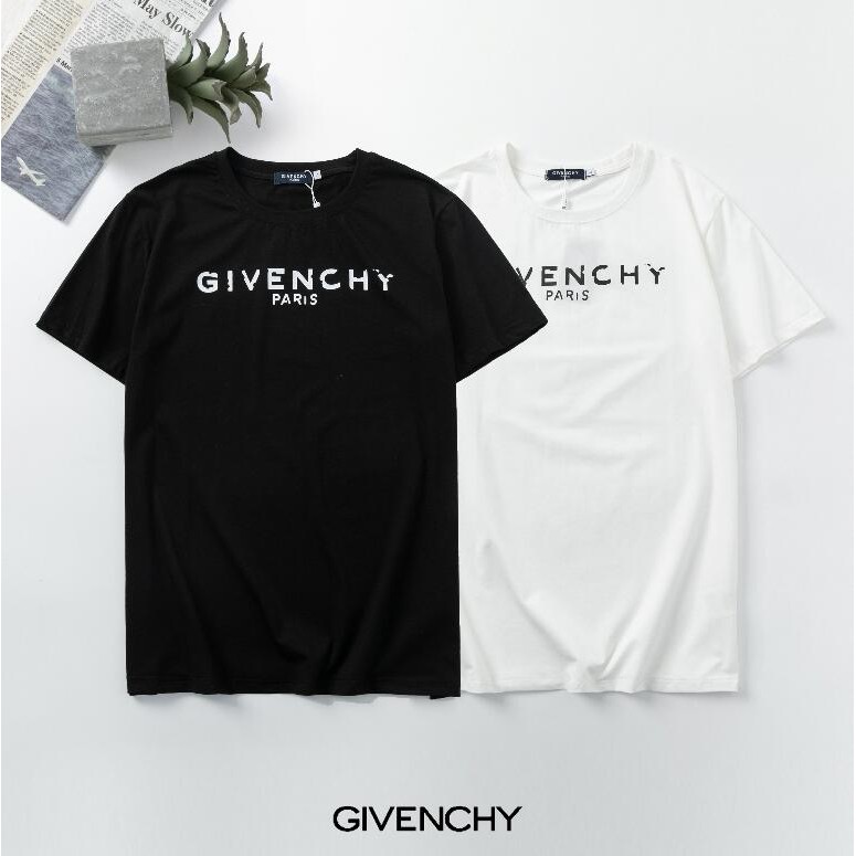 Áo Thun Cotton Ngắn Tay In Chữ Givenchy Thời Trang Cho Nam Và Nữ