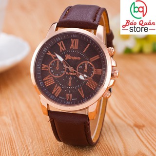 Đồng hồ nam nữ dây da tổng hợp geneva gl25