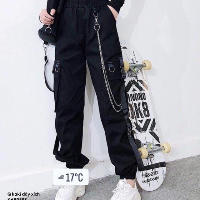Quần kaki dây xích hai túi hộp siêu hot -KA /HÀNG SẴN SLL | BigBuy360 - bigbuy360.vn