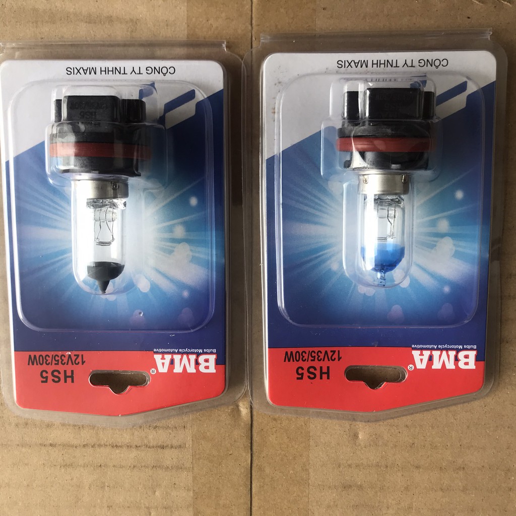 Bóng đèn pha BMA Halogen | Bóng đèn pha 12V 35W/30W | Bóng đèn pha Chân HS5 cho PCX AirBlade Lead 2011