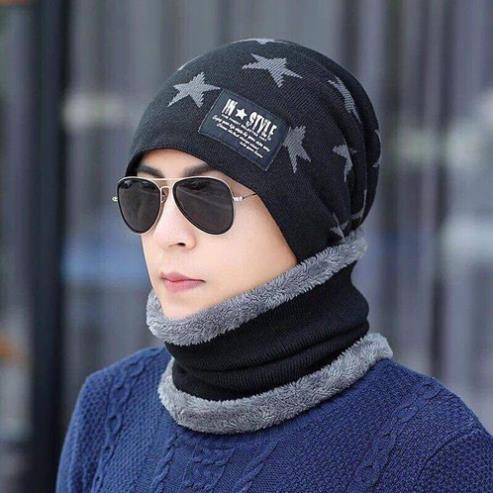 SET Gồm MŨ LEN VÀ KHĂN ỐNG CHO NAM