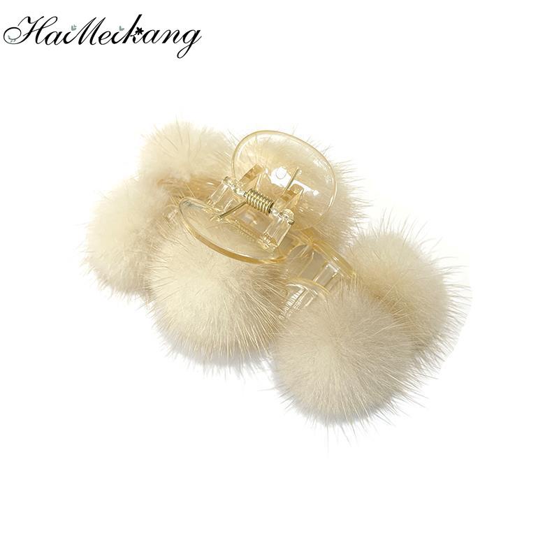 Kẹp tóc HAIMEIKANG kiểu dáng nhung xinh xắn cho nữ