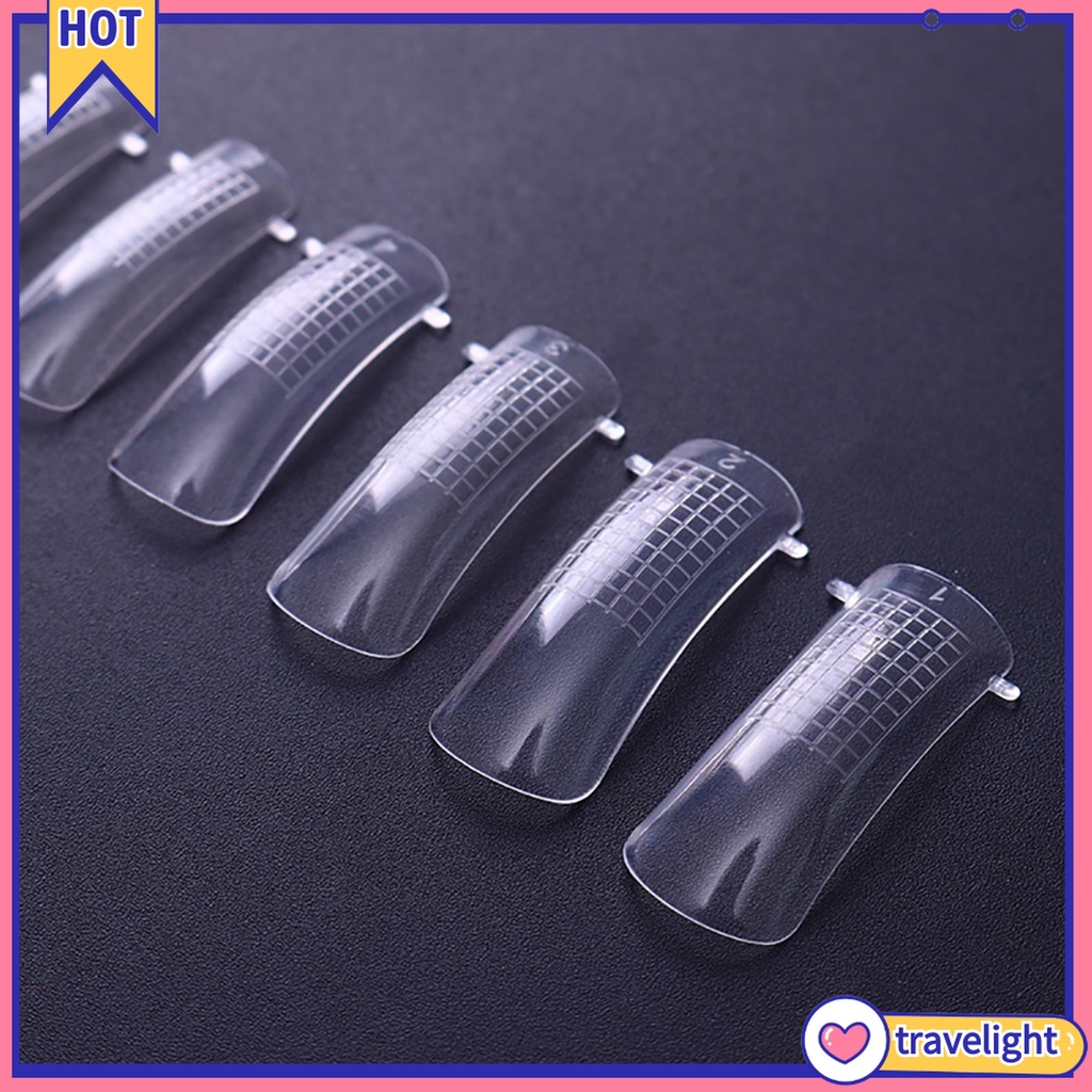 [Hàng mới về] Set 100 khuôn hỗ trợ làm móng tay giả nối dài đắp gel UV