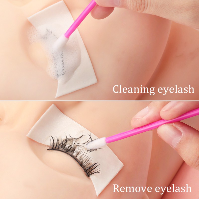 50 môi cọ với đồ trang điểm dùng một lần đắp Mascara Quét vôi bút lông mi công cụ