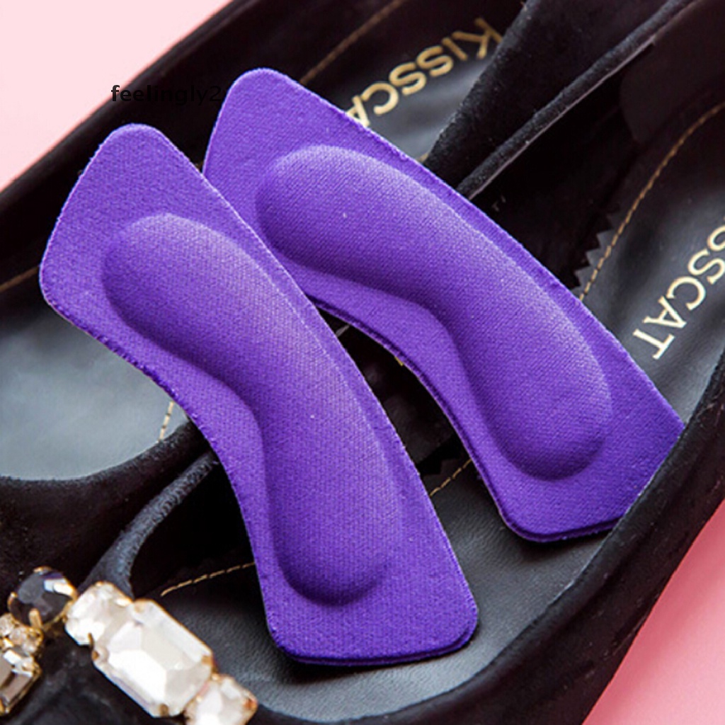 Bộ 2 Miếng Đệm Lót Giày Cao Gót Bằng Vải Dán Lưng Tiện Dụng