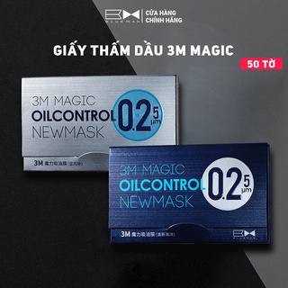 Giấy Thấm Dầu Da Mặt BLUEMAN 3M Giảm Bã Nhờn Hiệu Quả 50 tờ/Hộp