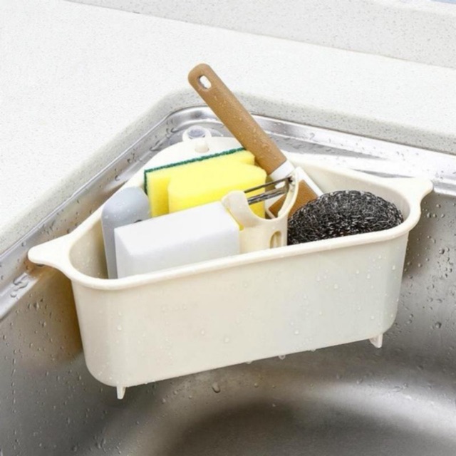 Rổ Lọc Rác Để Bồn Rửa Bát 🔥FREESHIP🔥 Rổ Nhựa Lọc Rác Hình Tam Giác Đa Năng Gắn Bồn Rửa Nhà Bếp