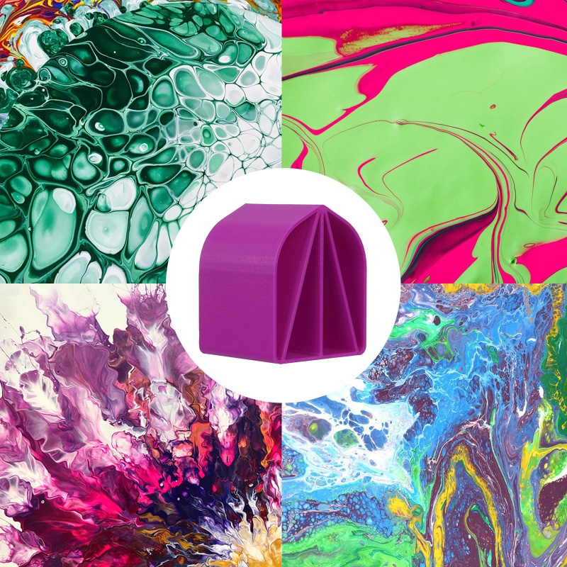 Cốc Đựng Màu Nước Nghệ Thuật Chia 4 Kênh Tiện Dụng