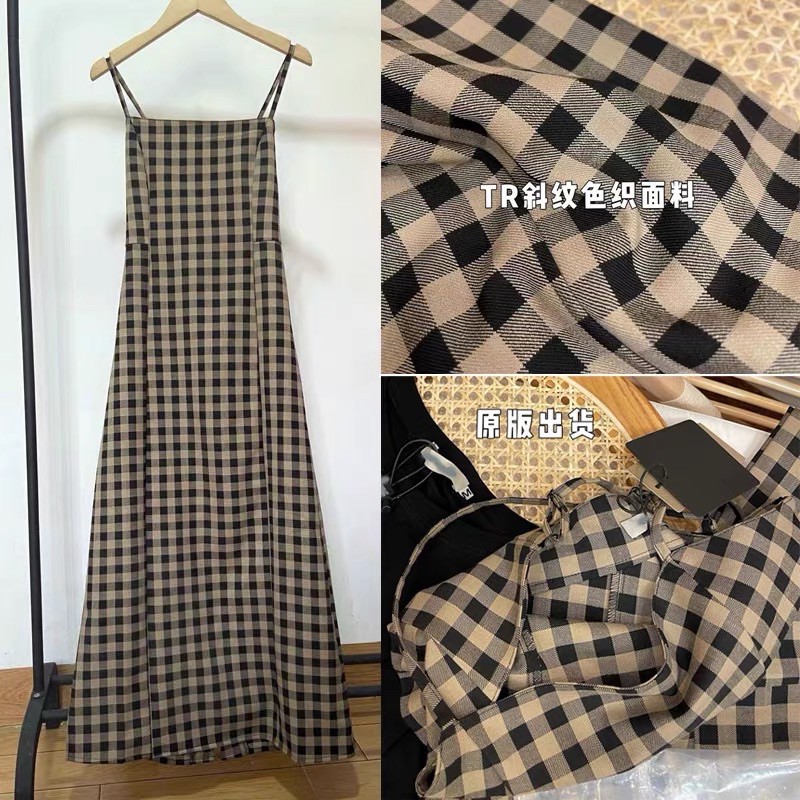 VÁY 2 DÂY CARO VINTAGE ULZZANG 🧸