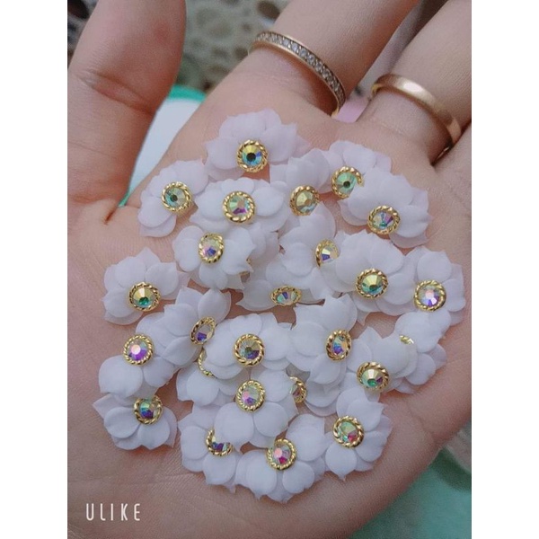 Hoa bột nail hoa tay- hoa nửa cánh nhọn