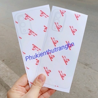 Miếng dán PPF Oppo A55 A74 4G A74 5G mặt sau trong suốt siêu dính chống trầy xước