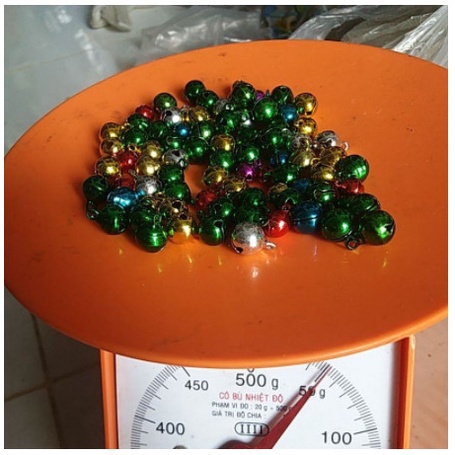 chuông tròn loại bóng đẹp đủ màu size  6/8/10/12/14/16mm