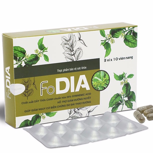 FODIA – Viên uống hỗ trợ giảm đường huyết (Hộp 30 viên)