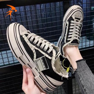 [FULL BILL BOX+VIDEO]Giày Sneaker - Giày XVESSEL Style Rách Cổ Thấp Đế Cao 4CM HotTrend Siêu Chất