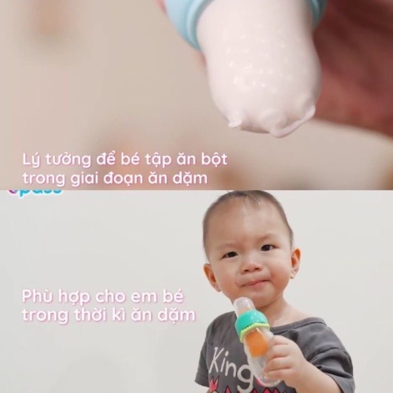 Túi silicone tập nhai cho bé Upass- Thái Lan (bé có thể tự bóp nhai)