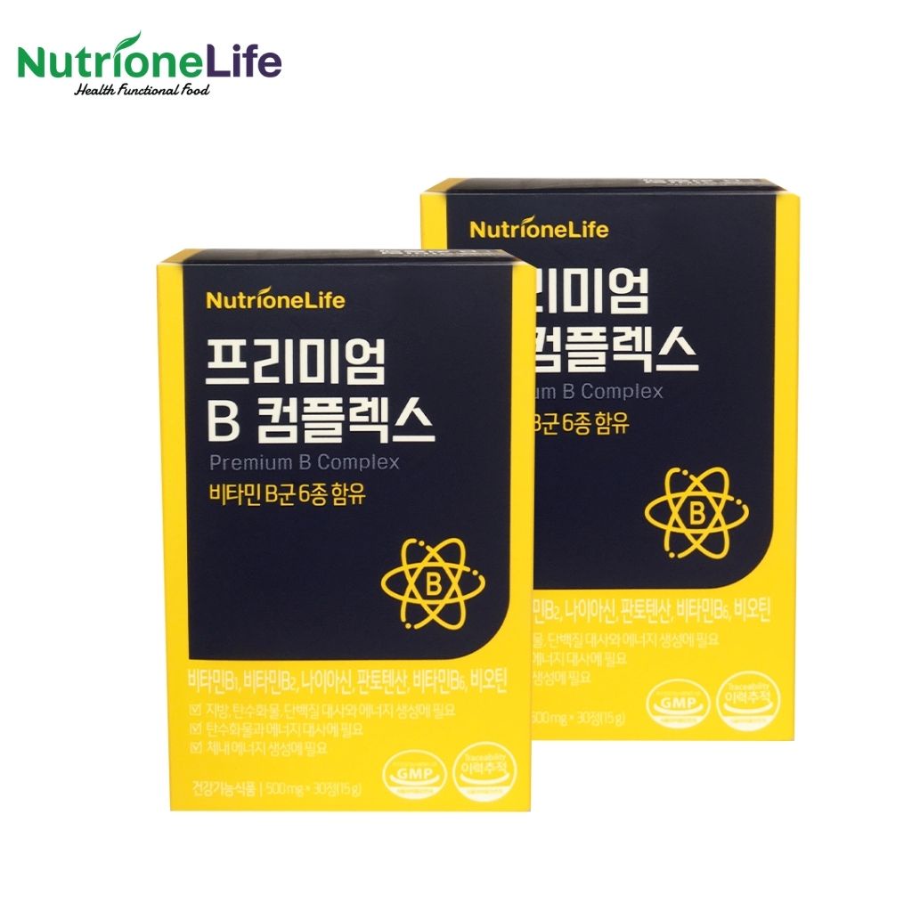 COMBO 2 Hộp Viên uống NUTRIONELIFE Premium B Complex Ăn Ngon, hỗ trợ giảm mệt mỏi  500mg x 30 Viên