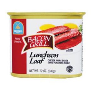 Thịt hộp xông khói bacon grill bristol 340g - nhập mỹ date 2021